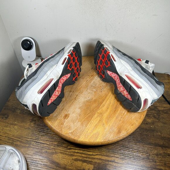 Nike Air Max 95 QS Japan White Red Grey Shoe Men\'s Size 9.5 DH9792-100